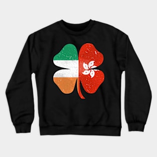 Hongkonger Irish Shamrock Hong Kong Ireland St Patrick's Day Crewneck Sweatshirt